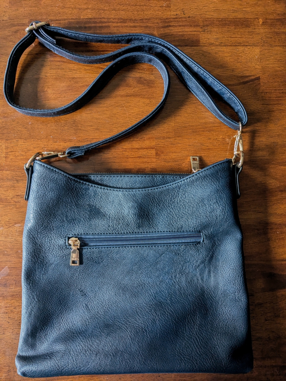 Jen & Co. Emma Navy Crossbody Shoulder Bag Vegan Leather View 2
